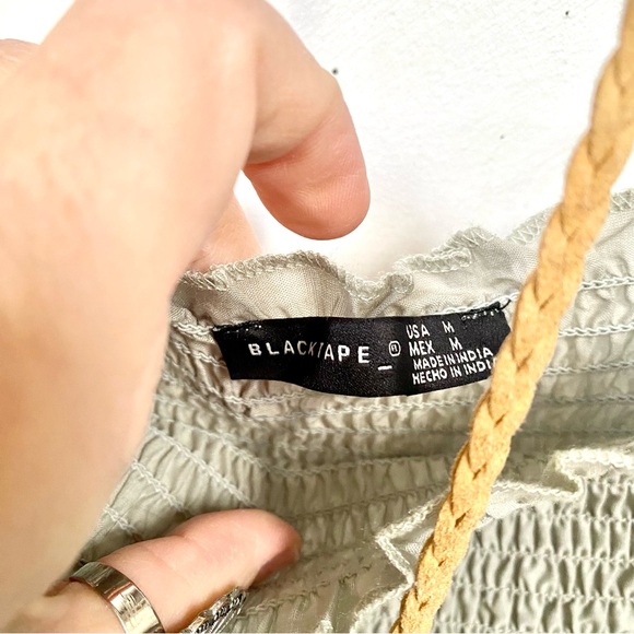 Stunning Sage green prairie eyelit boho dress country shabby chic farmhouse vibe - Picture 7 of 12